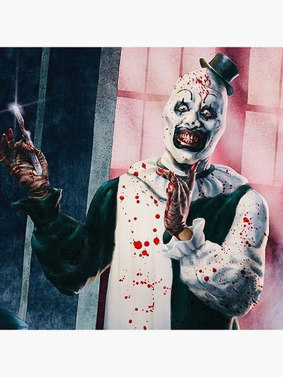 Terrifier Horror Movie Art Pillow