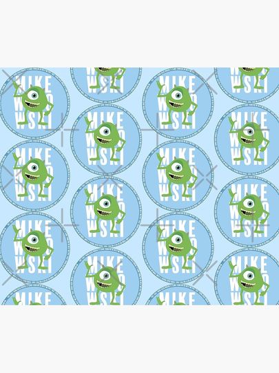 Mike wazowski medallion Throw Blanket