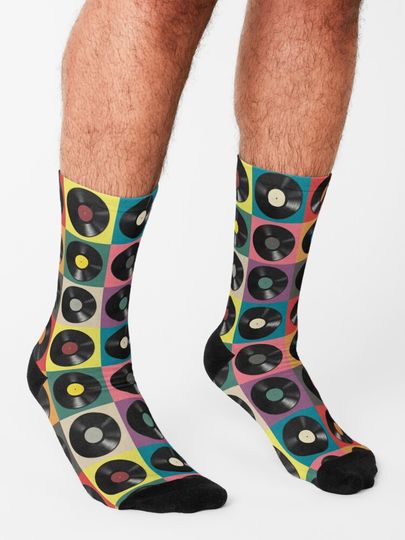 Vinyl Record Socks