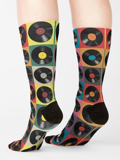 Vinyl Record Socks