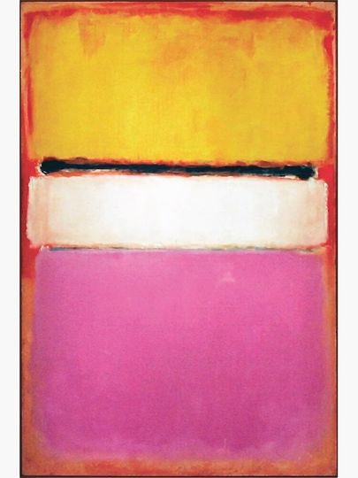 Mark Rothko | White Center (Yellow, Pink and Lavender on Rose) Canvas