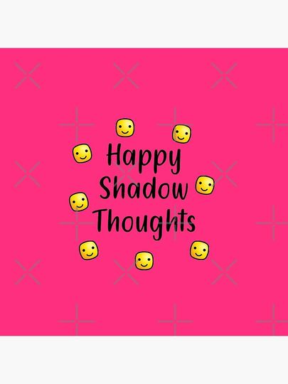 Happy Shadow thoughts Pin Button