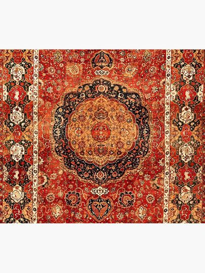 Seley Antique Persian Rug Print Duvet Cover