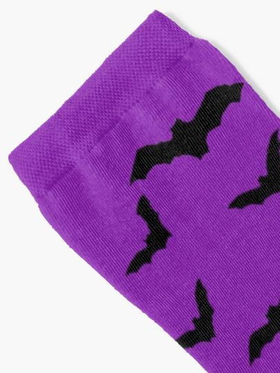 Purple Bats Socks