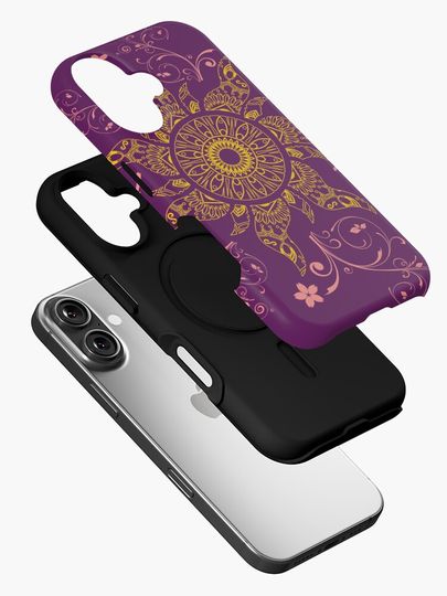 Mandala Gold Flower iPhone Case