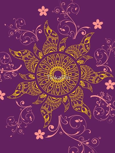 Mandala Gold Flower iPhone Case