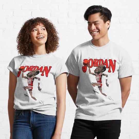 Vintage Michael JORDAN Caricature T-Shirt
