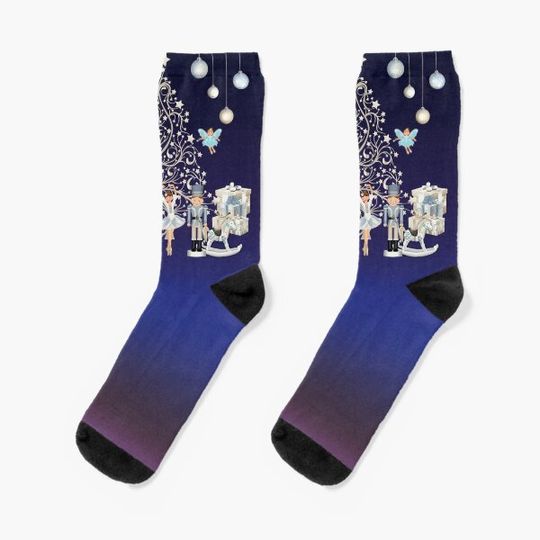 Nutcracker Christmas Special - The Nutcracker Ballet Scene - Nutcracker Story on Christmas eve Socks