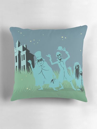 Hitchiking Ghosts Pillow