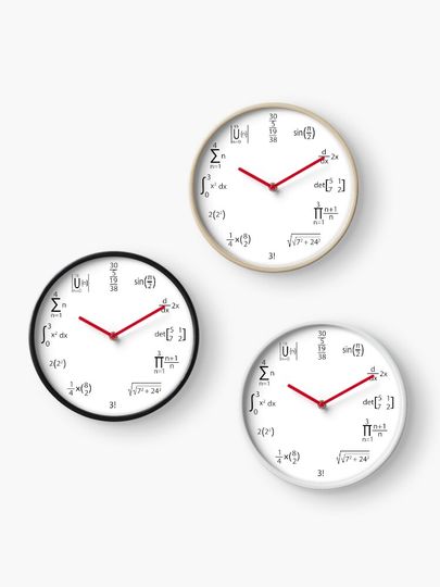 Math Clock , Funny Math Clock Meme , Maths Clock, , Funny Wall Clocks Decor