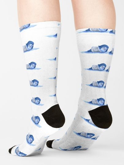 inside out - sadness Socks