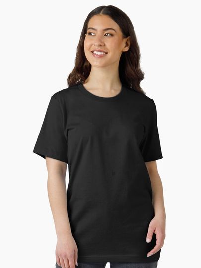Plain Solid Black Essential T-Shirt