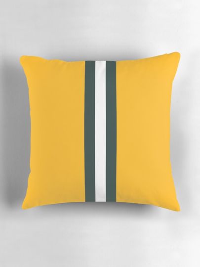 Green Bay Packers Stripes Design Pillow