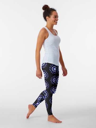 Evil Eye Flower Burst Leggings