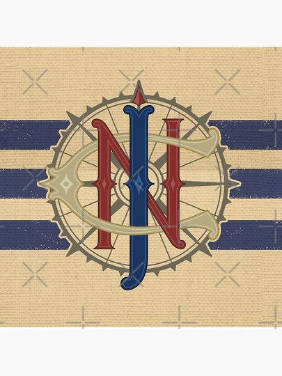 Jungle Navigation Company Blue Stripes Pillow