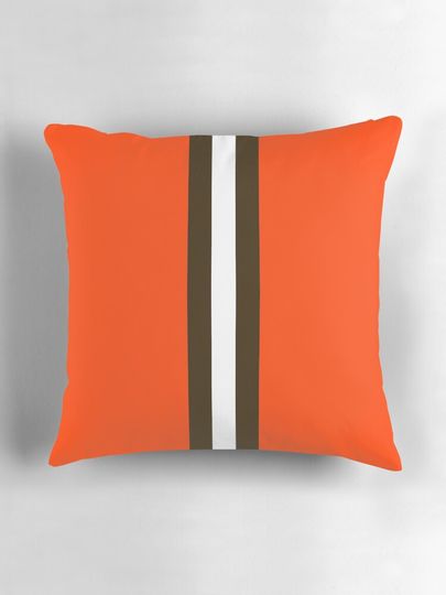 Cleveland Browns Stripe Mask Pillow
