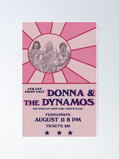 Donna and the Dynamos poster Poster