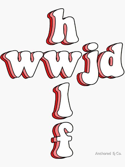 wwjd x hwlf Sticker