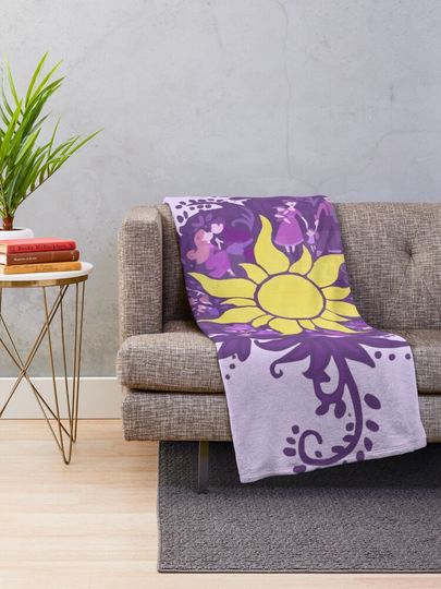 Tangled - Sun - Kingdom Dance Throw Blanket