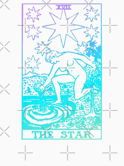The Star Tarot Card Rider Waite Witchy Racerback Tank Top