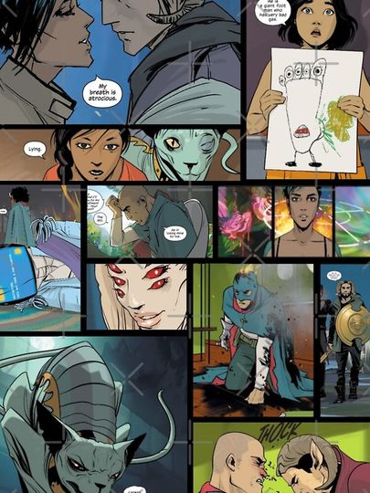 Saga Image Comics Panel Design  iPhone Case