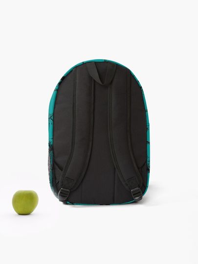 Dinosaurs on Teal Background Backpack