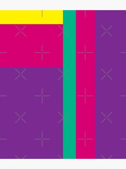 Oliver Tree Purple Pink Yellow Teal Backpack