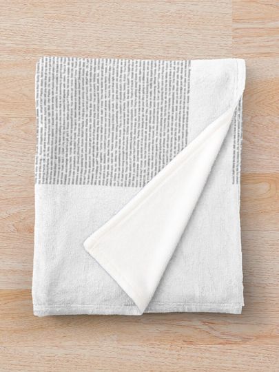 The Entire "The Emperor's New Groove" Script Throw Blanket