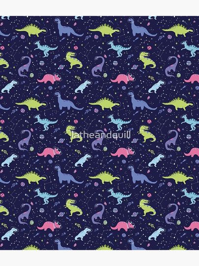 Space Dinosaurs in a Purple Sky Backpack