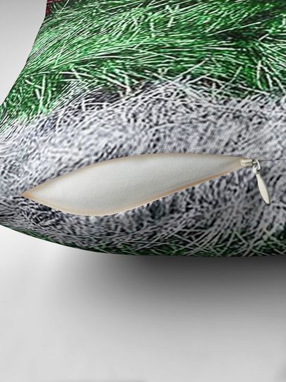 Merry Chrismas Tinsel Pillow