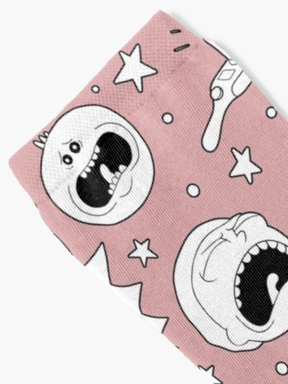 Rick and Rickandmorty pattern Socks