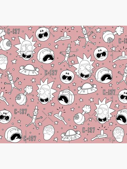 Rick and Rickandmorty pattern Socks