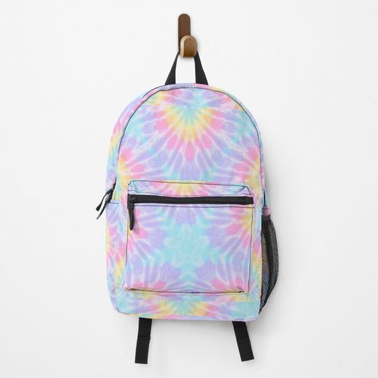 Pastel Tie Dye / Hippie Vibes / Kaleidoscope Art / Pretty Pastel / Fan Pastel Backpack