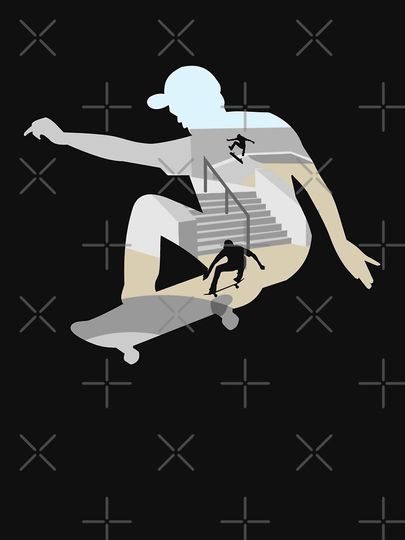 Skateboard Scenery Lightweight Hoodie