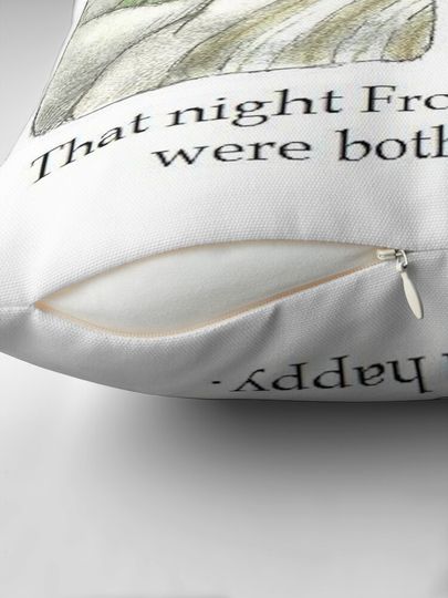 That Night Frog and Toad Were Both Happy Pillow