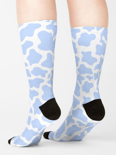 blue cow print! Socks
