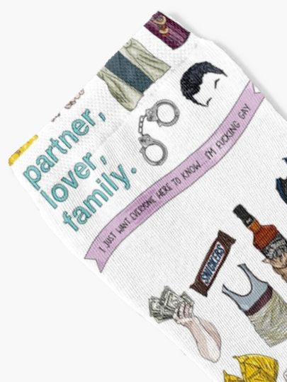 Mickey Milkovich things Flatlay Socks