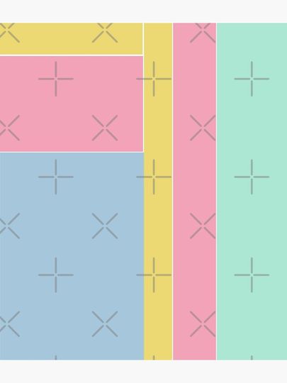 Color Block Pastel Colors Backpack