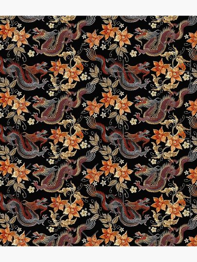 Dragons and flowers Backpack