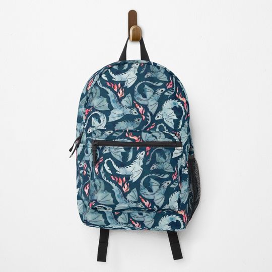 Dragon fire dark blue Backpack