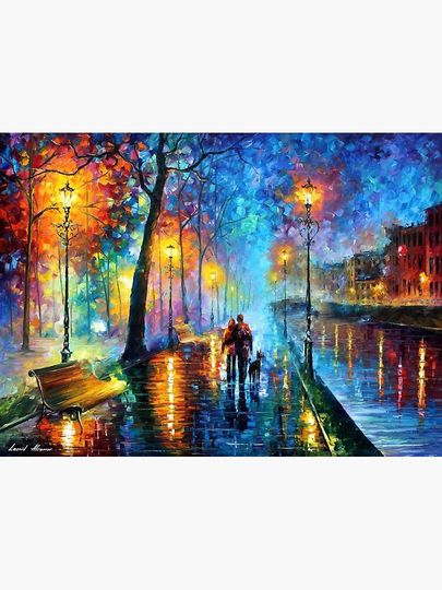 melody of the night by afremov Premium Matte Vertical Poster