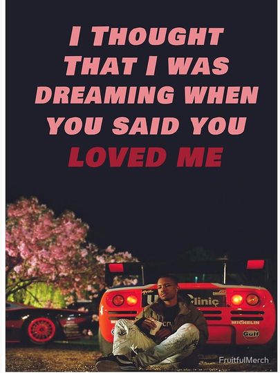 Frank Ocean Ivy Song Lyrics Graphic Premium Matte Vertical Poster