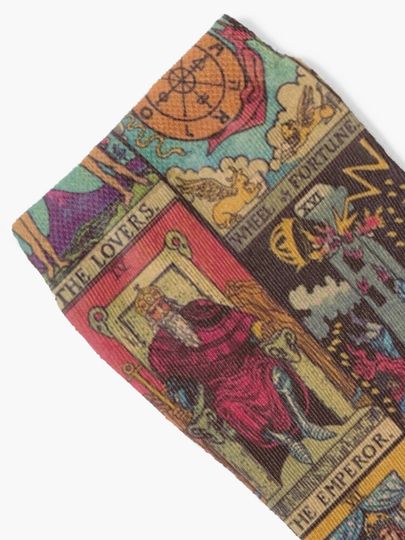 The Major Arcana of Tarot Vintage Patchwork Socks