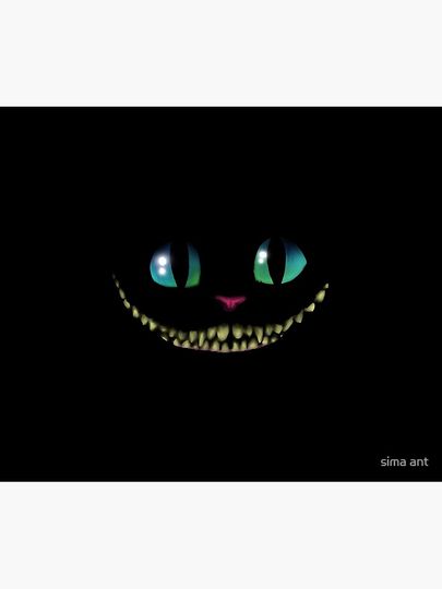alice in wonderland cat Throw Blanket