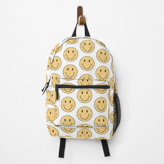 Retro smiley face  Backpack