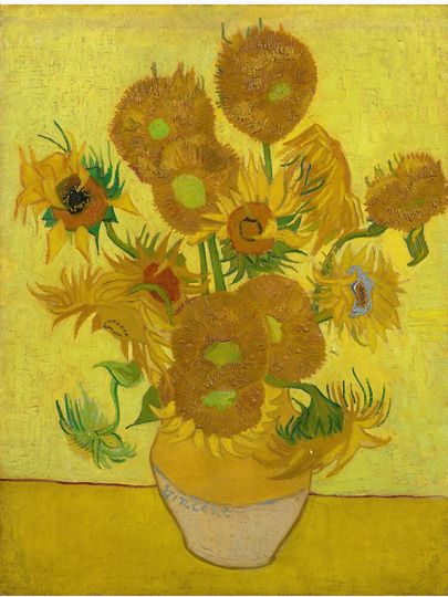 Vase with Sunflowers by Van Gogh Racerback Tank Top