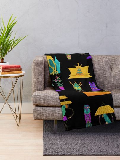 Adventureland Icons Throw Blanket