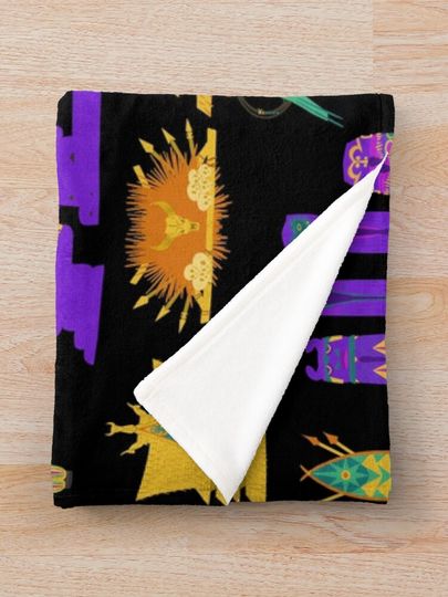 Adventureland Icons Throw Blanket