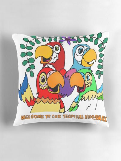 Enchanted Tiki Room birds quote Pillow