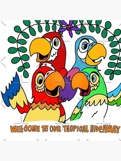 Enchanted Tiki Room birds quote Pillow